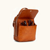 Ouchlove Maya crossbody bag packed with everyday essentials and worn as a commuter bag.