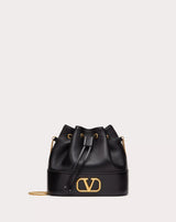 MINI BUCKET BAG IN NAPPA WITH VLOGO SIGNATURE CHAIN Features