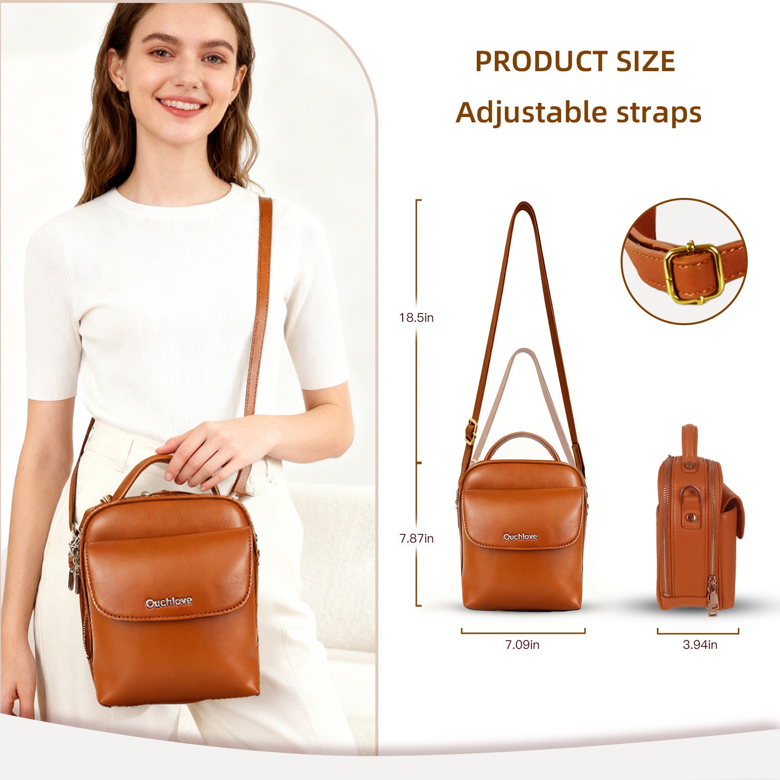 Ouchlovebag Women's Crossbody Bag/Eyeglasses Bag