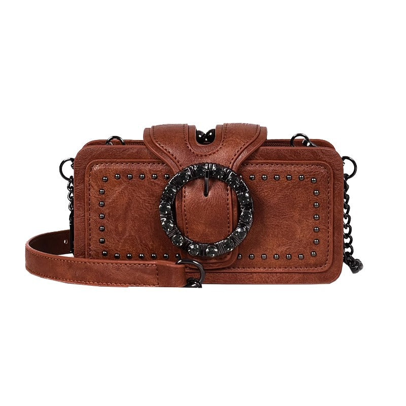 Ouchlove Women’s Vintage Studded Crossbody Bag