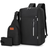 Ouchlove Men’s 3-Piece Shoulder Bag Set – Large-Capacity, Water-Resistant Laptop Shoulder Bag