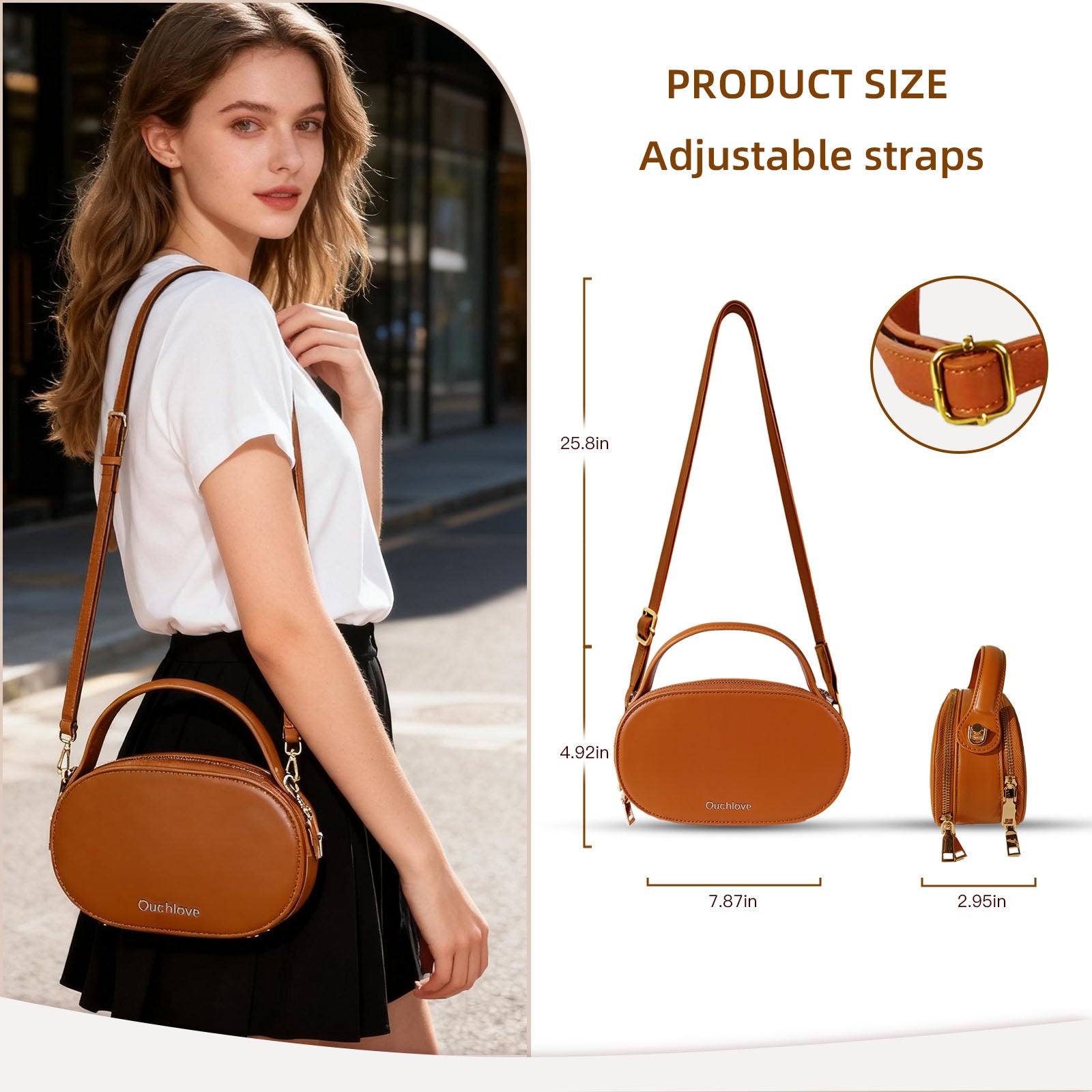 Ouchlovebag Women Fashion Crossbody Bag
