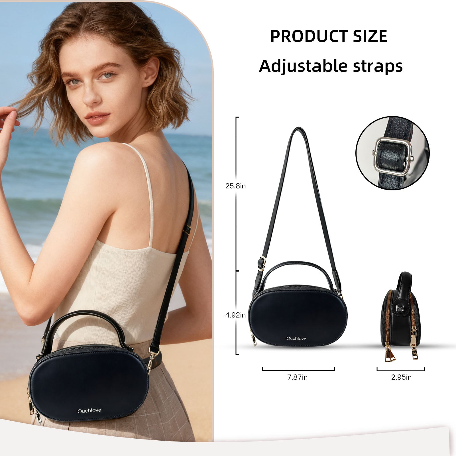 Ouchlovebag Women Fashion Crossbody Bag