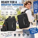 Ouchlove Men’s 3-Piece Shoulder Bag Set – Large-Capacity, Water-Resistant Laptop Shoulder Bag