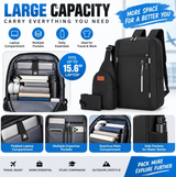 Ouchlove Men’s 3-Piece Shoulder Bag Set – Large-Capacity, Water-Resistant Laptop Shoulder Bag