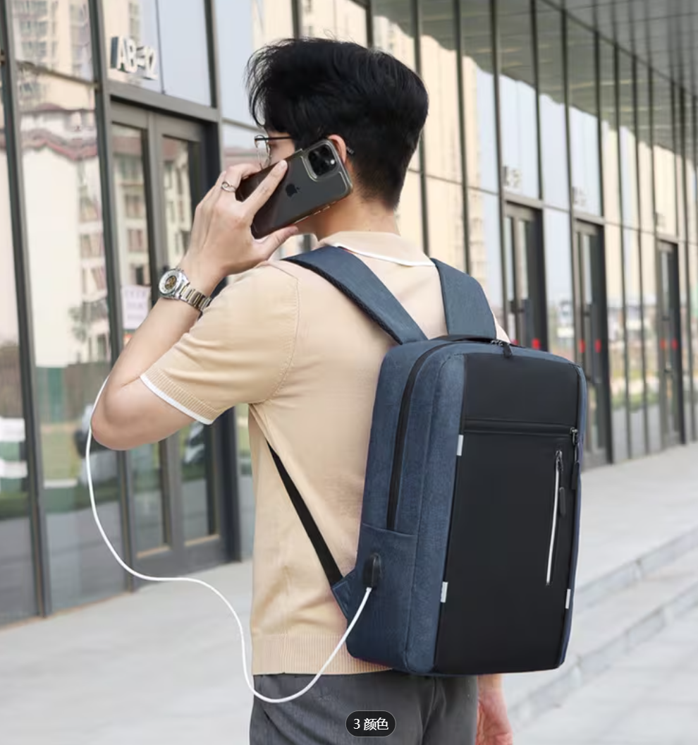 Ouchlove Men’s 3-Piece Shoulder Bag Set – Large-Capacity, Water-Resistant Laptop Shoulder Bag