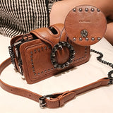 Ouchlove Women’s Vintage Studded Crossbody Bag