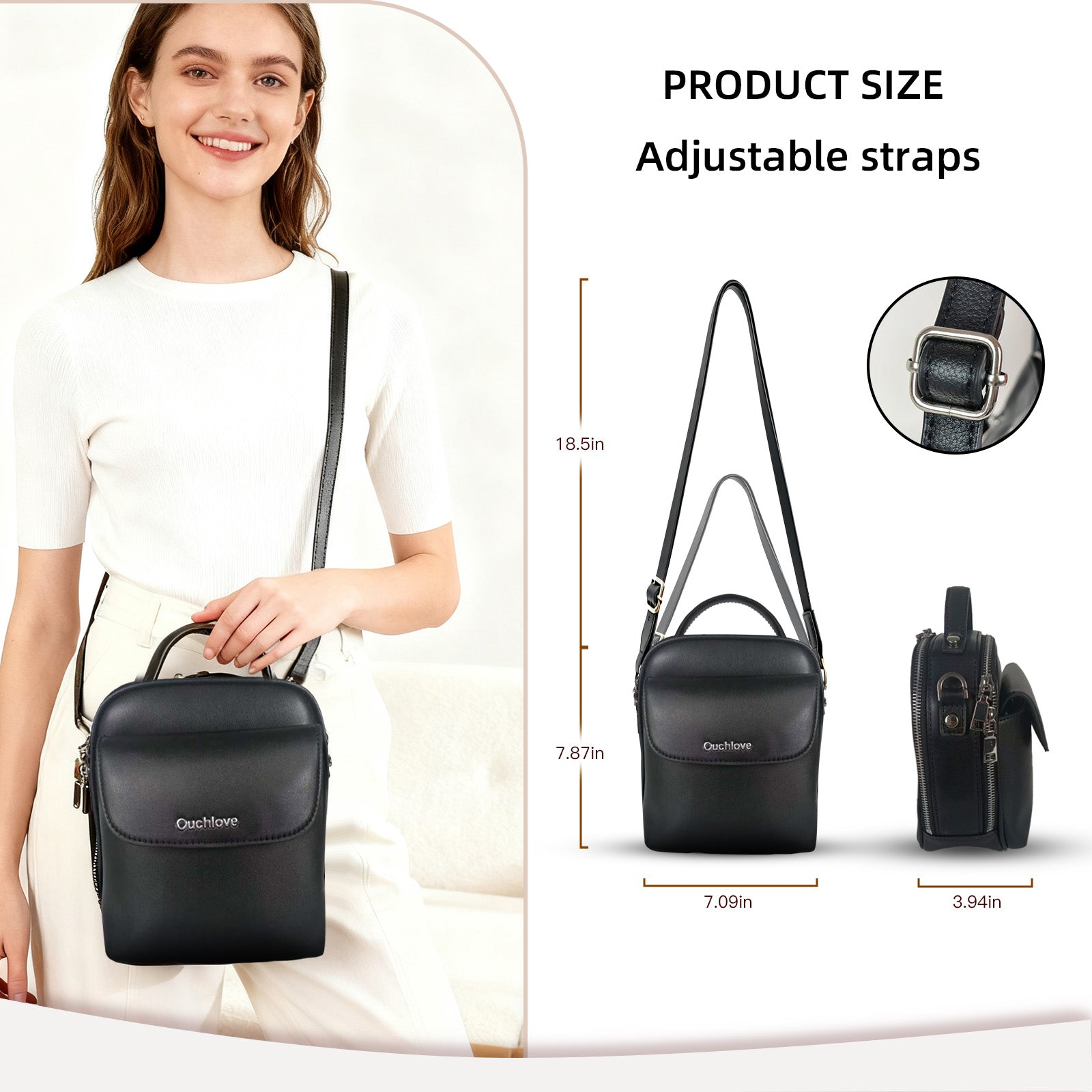 Ouchlovebag Women's Crossbody Bag/Eyeglasses Bag