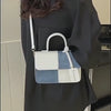 Ouchlove Women’s Color-Block Handbag, Mini Two-Tone Tote & Crossbody Bag